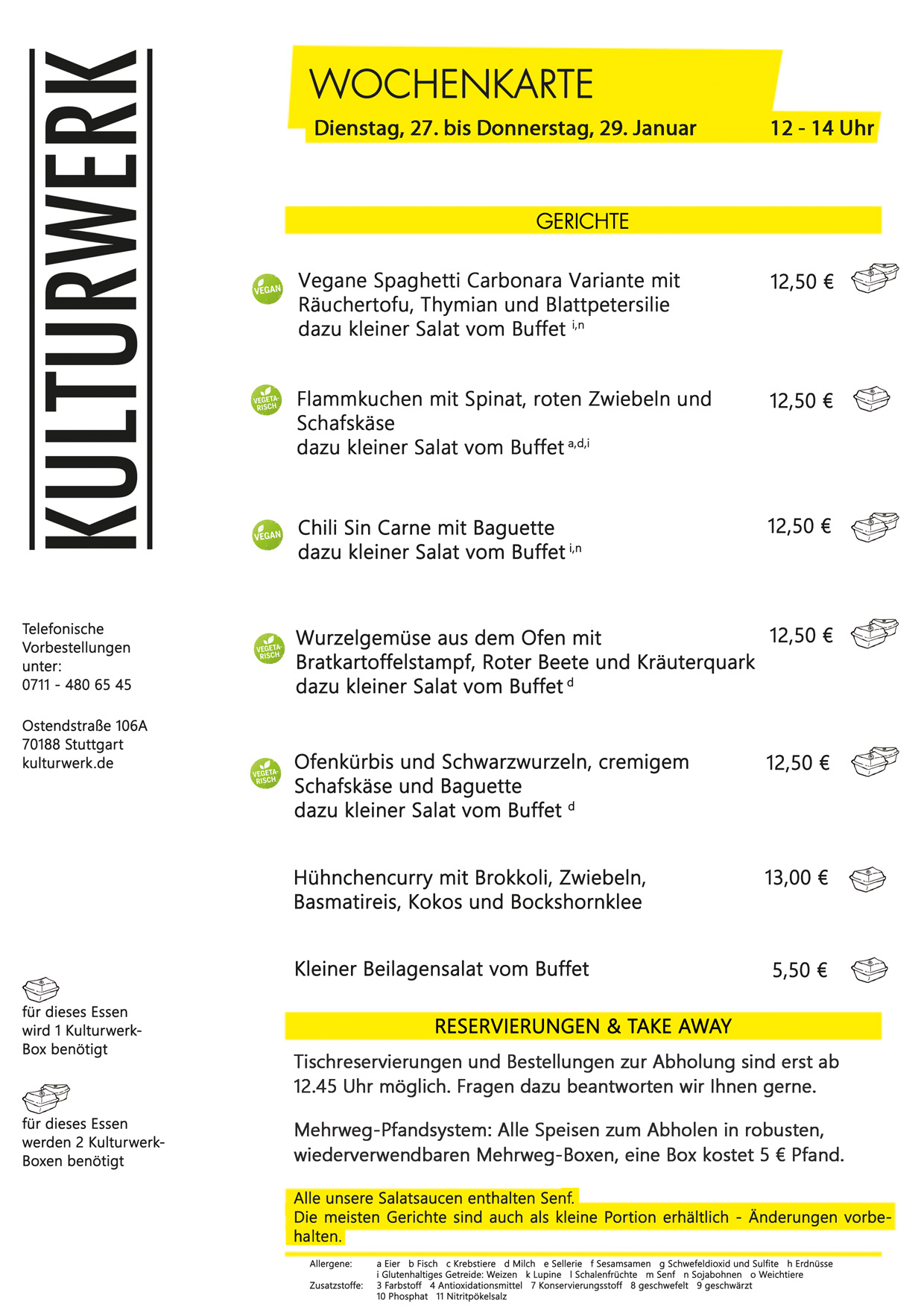 Wochenkarte KW 2 2026