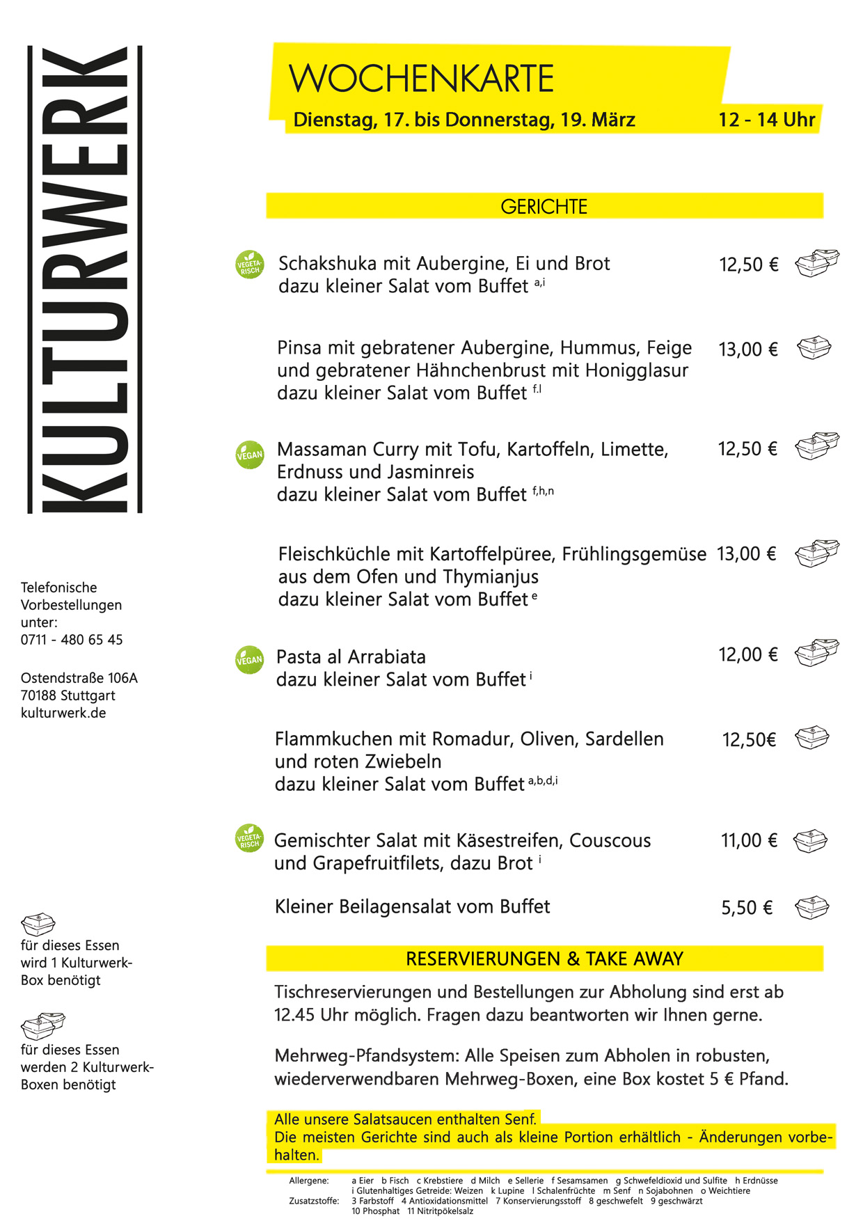 Wochenkarte KW 09 2026