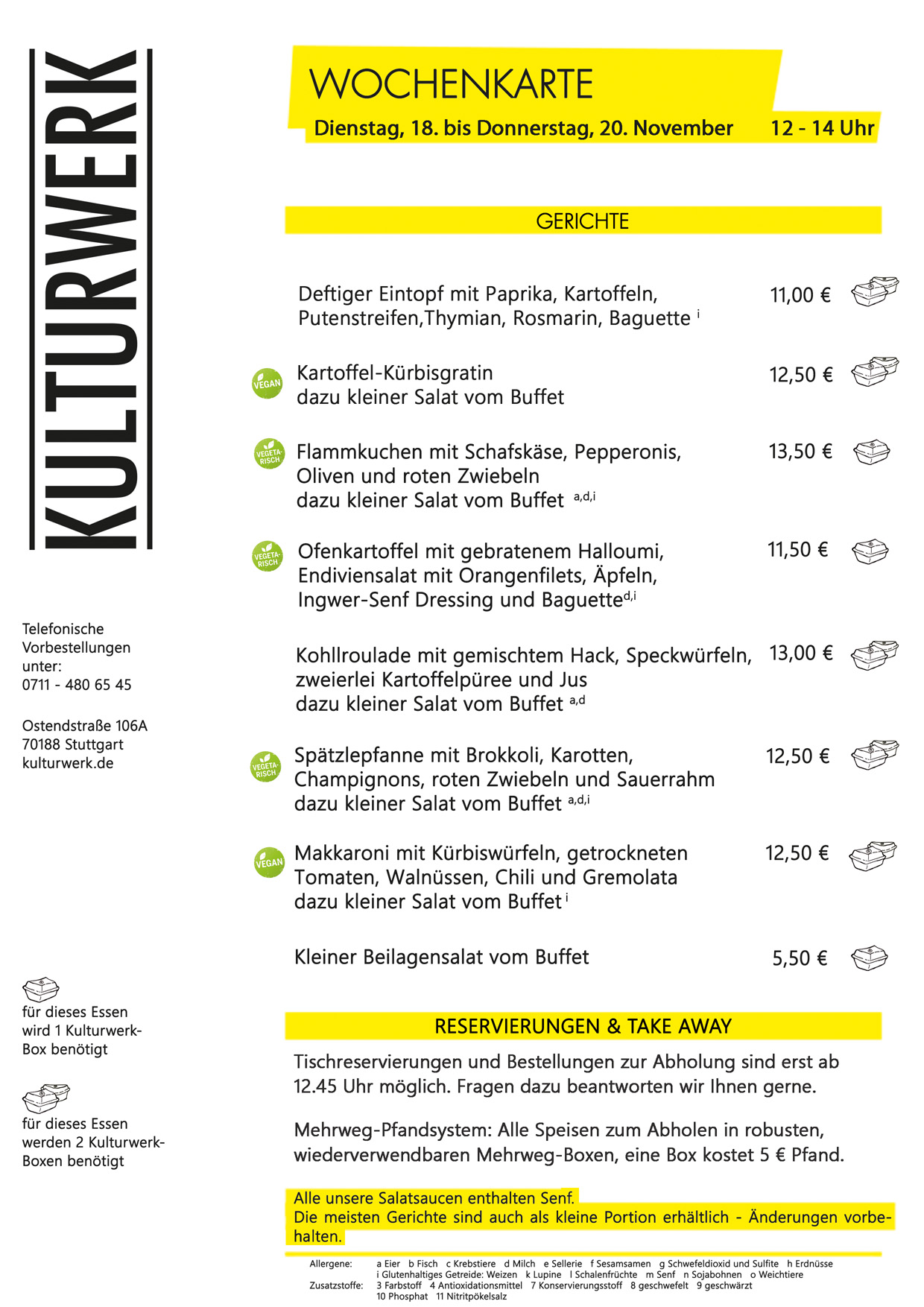 Wochenkarte KW 47 2025