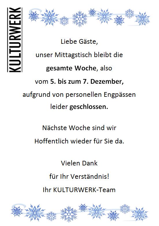 Wochenkarte KW 49 2023